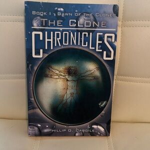 The Clone Chronicles by Phillip G. Cargile - Blue Hardcover Paperback